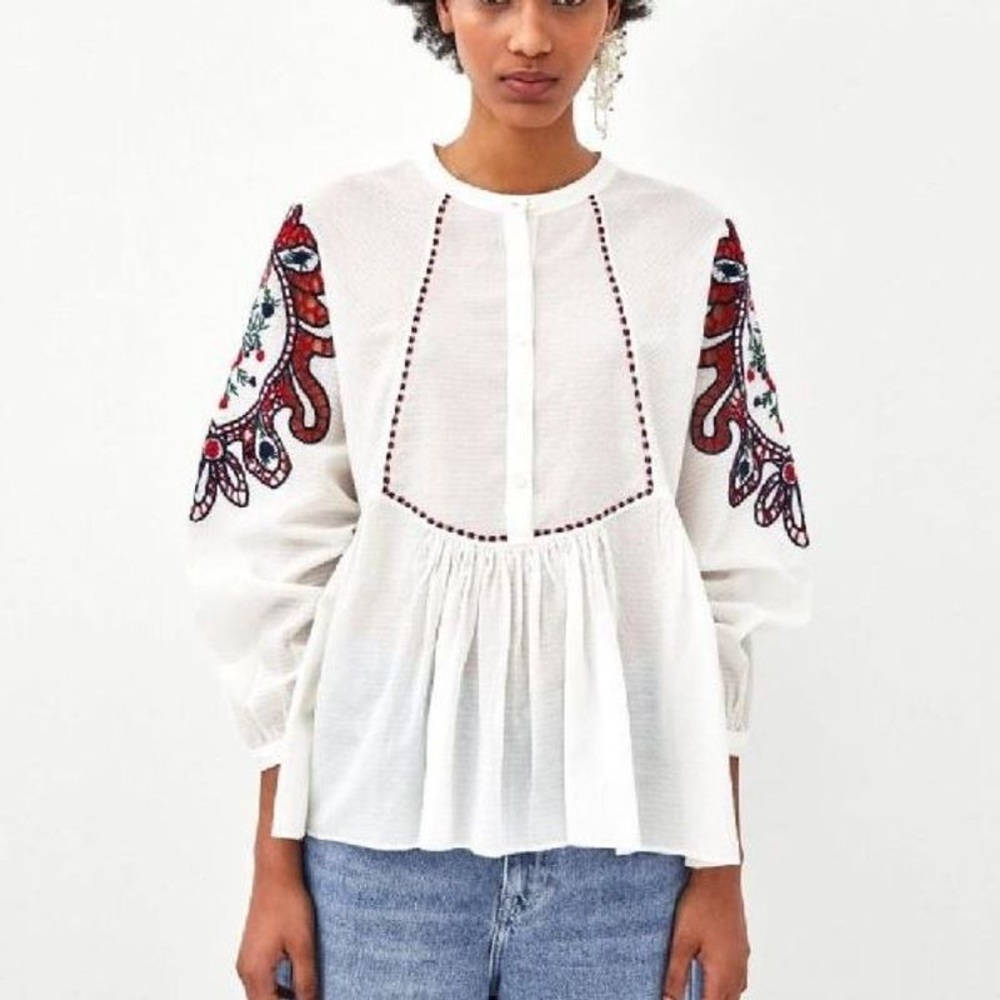 Zara embroiled top
